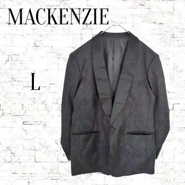 [맥켄지] 울 페이즐리 무늬 테일러드 자켓 블랙 L