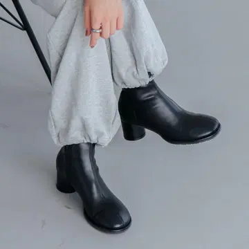 EVOL 블랙 오픈 토 부츠 S 사이즈