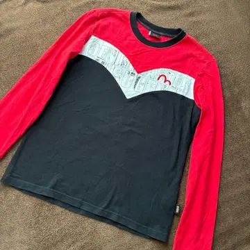 EVISU 긴팔 티셔츠 레어 디자인 M 구제 의류