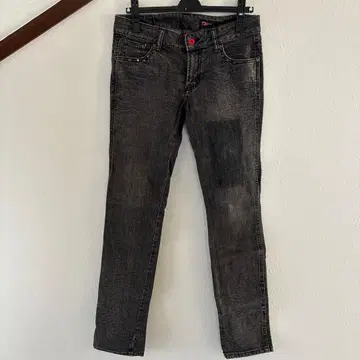 BEAMSBOY 빔즈 보이 스키니 청바지 블랙 데님 스터드