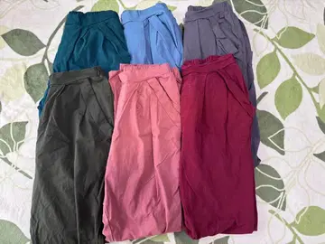 오샤레 워커 스트레치 테이퍼드 팬츠 6색 세트