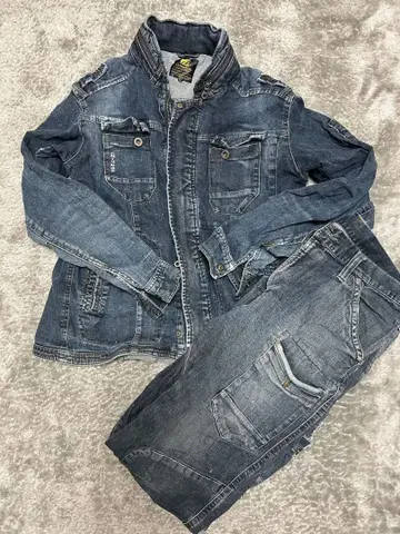 아이즈프론티어 작업옷 셋업 데님