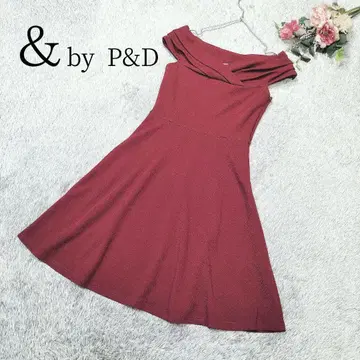 [앤드바이 핑키앤다이안] 무릎 기장 원피스 드레스 와인 레드 M