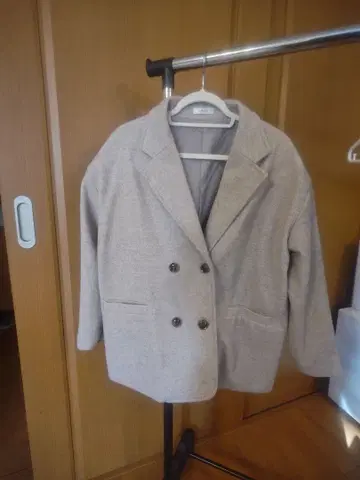 오버사이즈 더블 자켓 코트