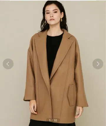 택 포함 미사용 새상품 ELIN Melton 싱글 1버튼 코트