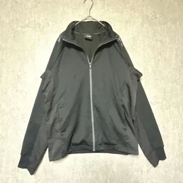 Canterbury 트랙 자켓 저지 상의 소매 로고 집업 블랙 L