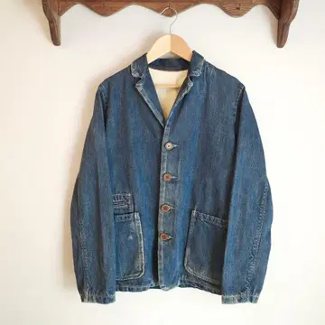 빈티지 데님 테일러드 자켓