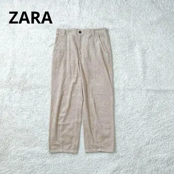 자라 코듀로이 팬츠 하이웨스트 스트레이트 캐주얼 심플 무지