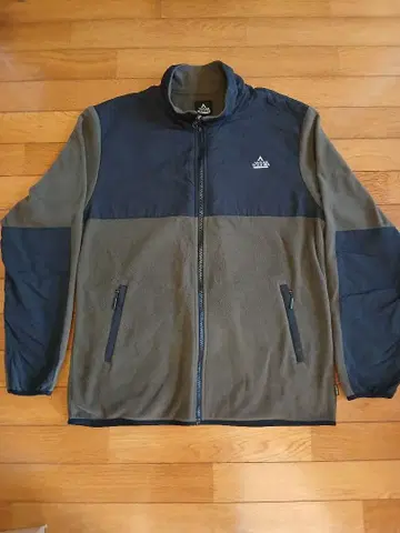 TARAS BOULBA 풀 집업 플리스 자켓 XL 네이비/카키