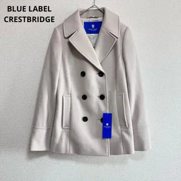 새상품 블루 레이블 에어리 울 비버 피 코트 체크