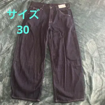 UNIQLO 배기 커브 청바지 (짧은 기장)