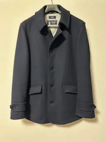 SHIPS 슈퍼140'S 멜톤 싱글 P코트 M