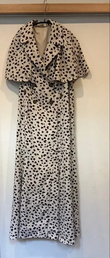 snidel 스나이델 하트 무늬 트렌치코트풍 원피스 롱