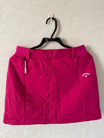 Callaway 퀼팅 스커트 핑크 M 사이즈