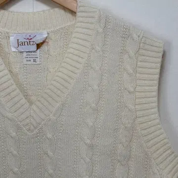 Jantzen 얀센 니트 베스트 케이블 니트 70's USA제