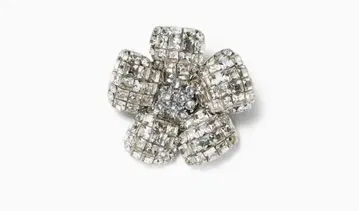 FOXEY 꽃 브로치 Fleur 클리어 새상품급