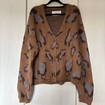 TODAYFUL 레오파드 무늬 가디건