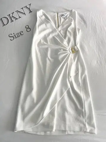 DKNY 화이트 랩 드레스 사이즈 8