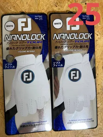 FJ 골프 그로브 나노락 투어 25Cm 2장