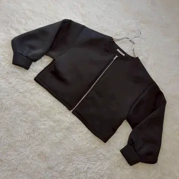 세봉 노카라 집업 맨투맨 자켓 볼륨 슬리브