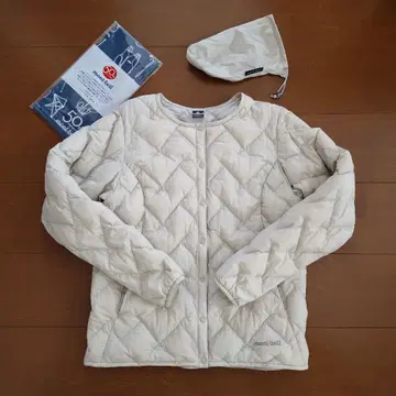 몽벨 얇은 소재 다운 자켓 아이보리 S 미사용 새상품