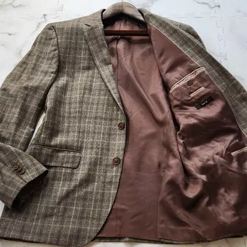 컨디션 최상 XL 상당 HUGO BOSS 테일러드 자켓 글렌체크