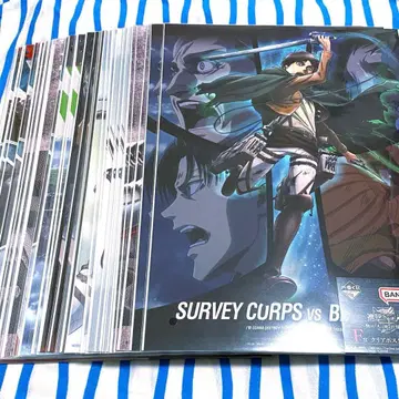 진격의 거인 제일복권 [ F상 클리어 포스터 ] 36점 세트 묶음 판매