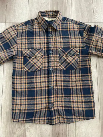 FIRST DOWN 체크 무늬 긴팔 셔츠