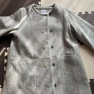 KURASHI & Trips 그레이 롱 코트