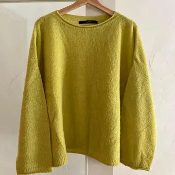 프레임워크 니트 옐로우 그린