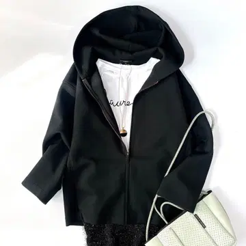 새상품급 띠어리 후디 종이상자 후드티 블랙 S 빅 실루엣 겉옷