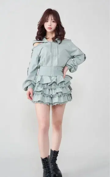 다리치 걸리시 스포티 맨투맨 셋업