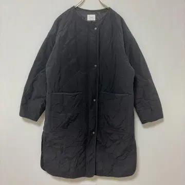 LOWRYSFARM 퀼팅 롱 코트 빅 캐주얼 방한