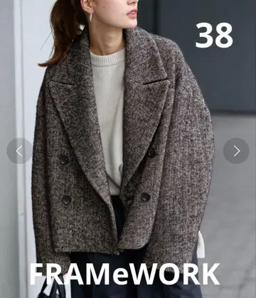 프레임워크 트위드 숏코트 38