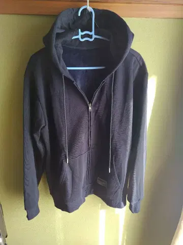 네이비 지퍼 후드티