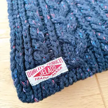 JELADO 블랙 케이블 짜임 머플러