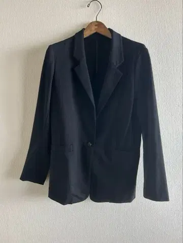 Feliz Lunes 블랙 테일러드 자켓 싱글 버튼