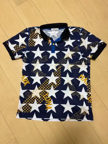 MARK & LONA 마크 & 로나 피케 셔츠 별 패턴 사이즈 48