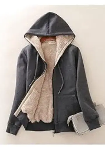 보아 안감 부착 그레이 후드티