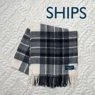 SHIPS 체크 무늬 스톨 [ John Scott 콜라보 ]