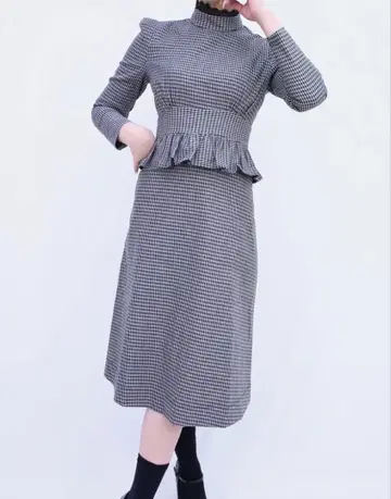 EATME 원피스 페플럼 롱 기장 M 사이즈