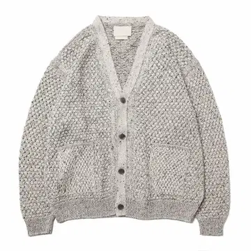 YOKE MESH CARDIGAN - White