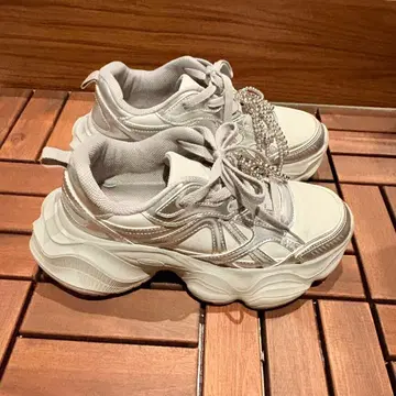 볼륨 밑창 하이테크 스니커즈/OT3747 실버