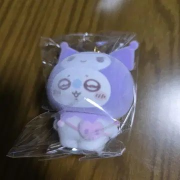 치이카와 x 산리오 시크릿 플로키 마스코트 참 모몽가 쿠로미