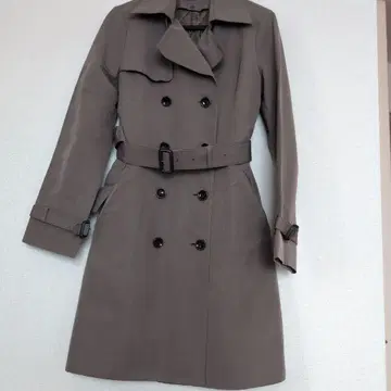 ANAI 아나이 카키 트렌치코트 퀼팅 라이너 포함