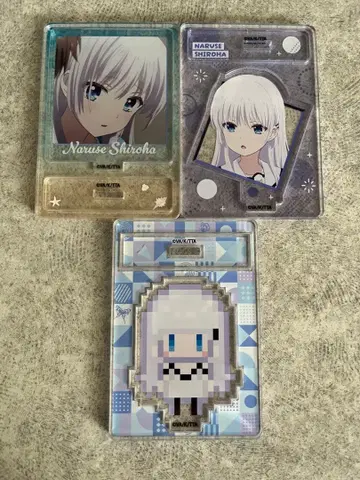 Summer Pockets 아크릴 스탠드 나루세 시로하 3개