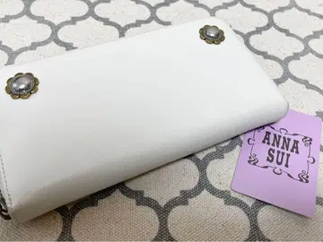 ANNA SUI 화이트 장지갑