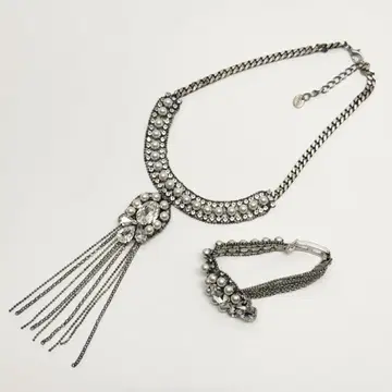 DIMITRIADIS 실버 메탈 목걸이 & 팔찌