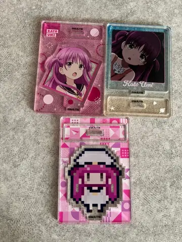 Summer Pockets 아크릴 스탠드 카토 우미 3개