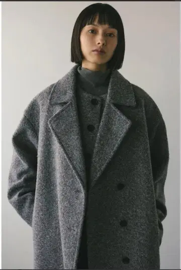 부클레 롱 코트 스타일 믹서기 그레이